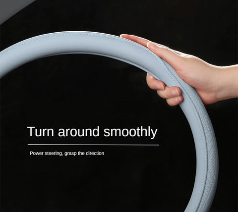 Leather Steering Wheel Cover