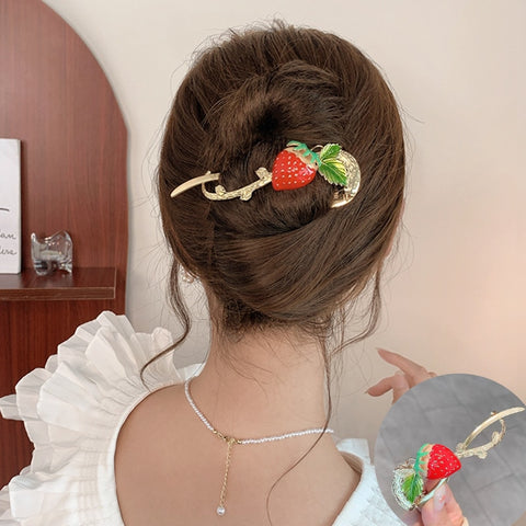 Elegant Rhinestone Metal Hair Pin