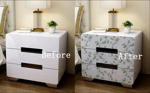 Vinyl Green Leaf Peel and Stick Wallpaper