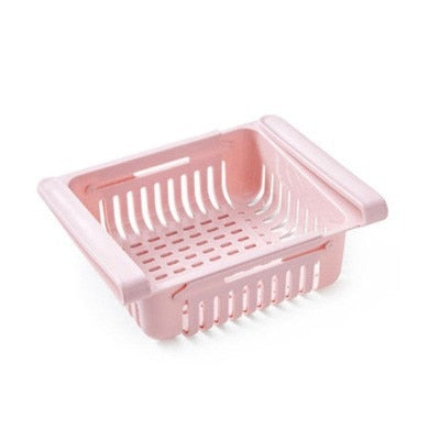 Plastic retractable Fridge Drawer Organizer