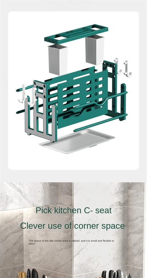 Knife Cutting Board Rack