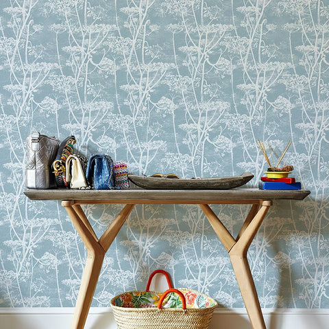 Blue Trees Peel And Stick Wallpaper