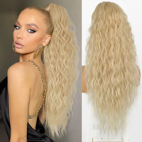 26Inch Synthetic Long Wavy Ponytail Extension