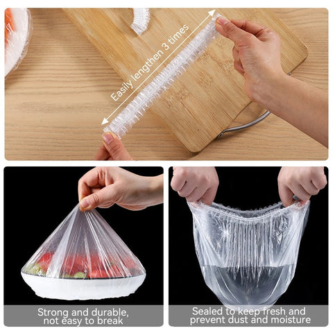 100PCS Food-grade Reusable Food Covers