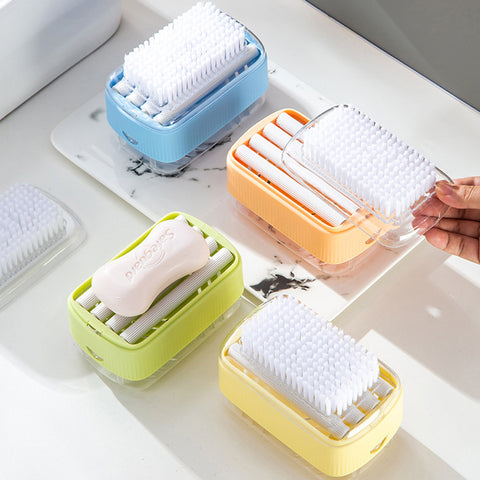 2 in 1 Multifunctional Soap Box Laundry Brush