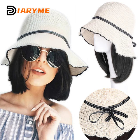 Short to Medium Hair Wig Hat