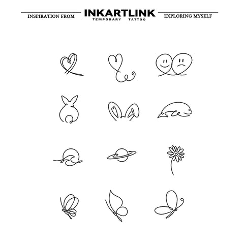 Small Cute Temporary Tattoo Sticker