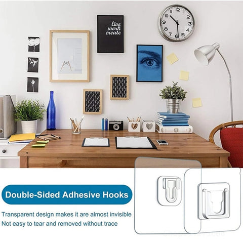 Double-Sided Adhesive Wall Hooks