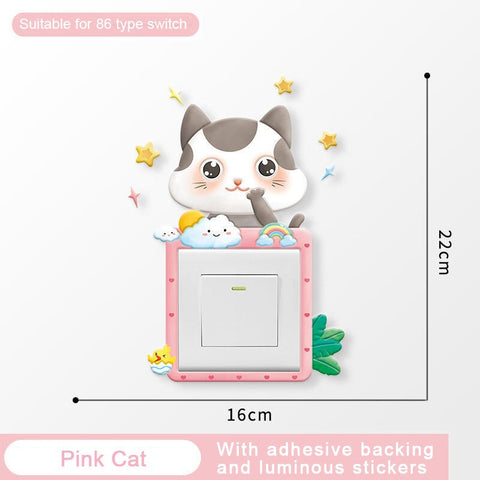 3D Cartoon Switch Sticker
