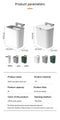 9L Sliding Lid Hanging Trash Can