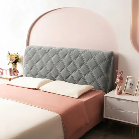 Velvet Soft Bed Headboard Cover