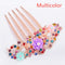 Rhinestone Hollow Out Colorful Flower Hair Pin
