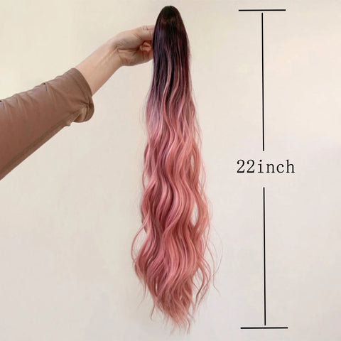 22Inch Long Ombre Pony Tail Clip