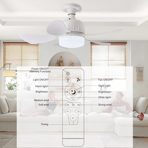 2-In-1 Wireless Fan Light