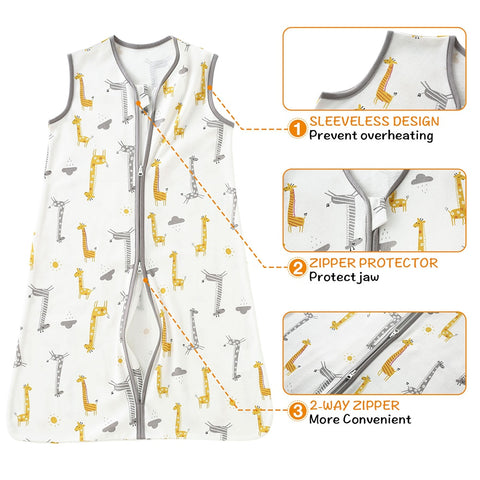 100% Cotton Spring Summer Baby Sleep Sack Blanket
