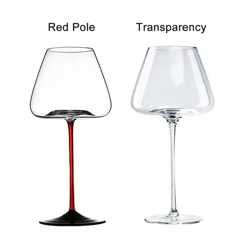 Burgundy Brilliance: 25oz Crystal Champagne Goblet