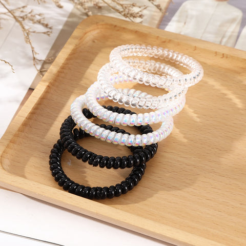 6PCS Spiral Hair Ties
