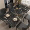 Pristine Snow Marble: Premium PVC Leather Dining Table Mats