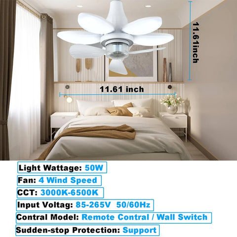 2-In-1 Ceiling Fan Light