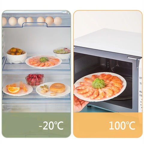 100PCS Food-grade Reusable Food Covers