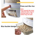 Rotatable Rice Grain Dispenser Storage Box