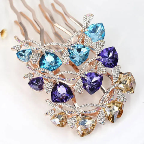 Pearl Rhinestone Hair Comb