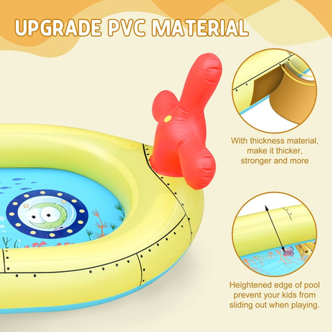 Inflatable Kiddie Sprinkler Swimming Pool