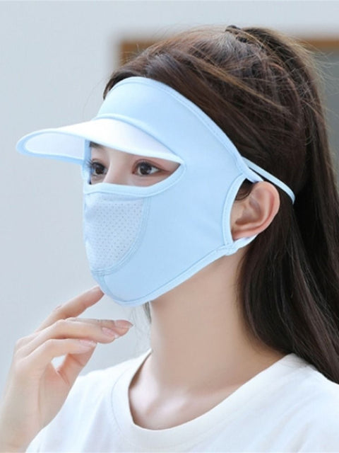 Ice Silk UV Protection Face Cap