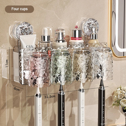 Bathroom Toothbrush Cup Rack