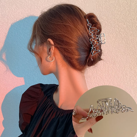 Rhinestone Metal Hair Claw