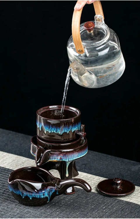 Stone Essence: Handcrafted Chinese Tea Ceremony Set