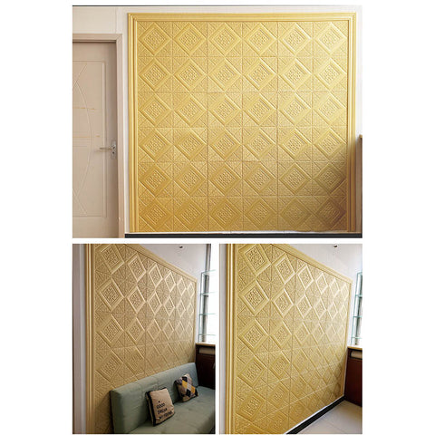 3D Tile Brick Wall Paper