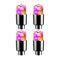 2/4PCS LED Colorful Wheel Tire Valve Cap