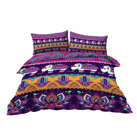 Oriental Elephant Duvet Pillow Cover