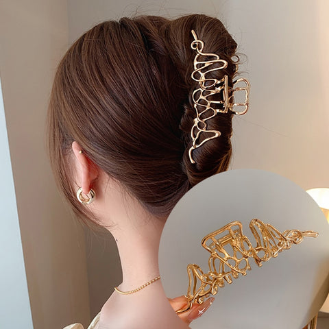 Rhinestone Metal Hair Claw