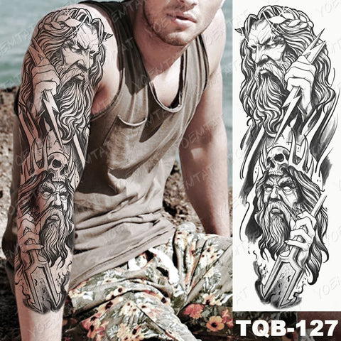 Large Full Arm Sleeve Waterproof Temporary Tattoo
