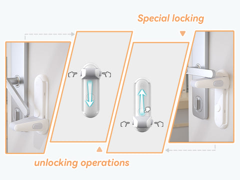 2PCS Adjustable Door Lock