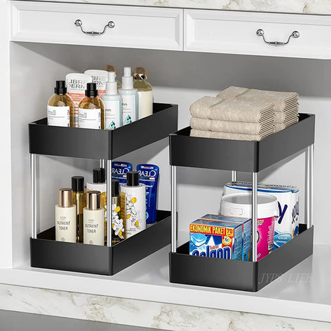 1/2 PCS Under Sink Storage Shelf