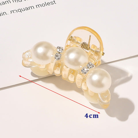 Pearls Hair Claw Clip