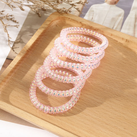 6PCS Spiral Hair Ties