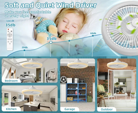 Ceiling Fan with LED Light
