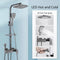 Digital Rainfall Brass Shower