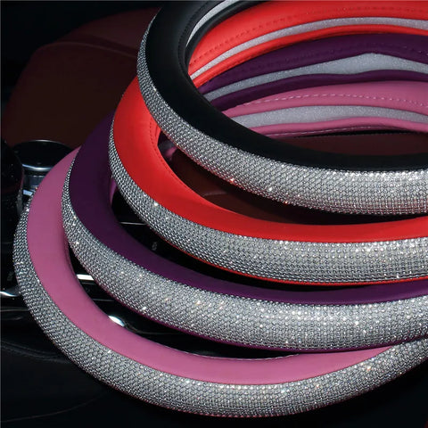Rhinestones Steering Wheel Cover