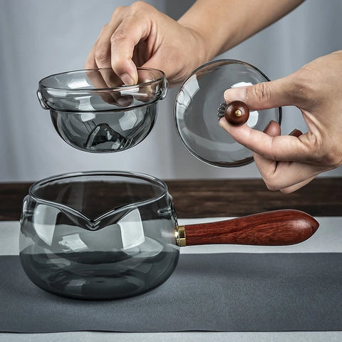 Oriental Fusion: Rotating Handle Teapot