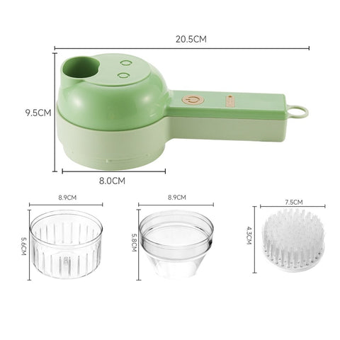 Multifunctional Handheld Slicer Brush Chopper Set