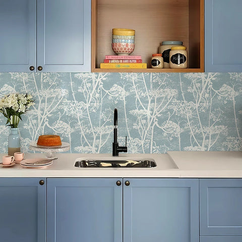 Blue Trees Peel And Stick Wallpaper