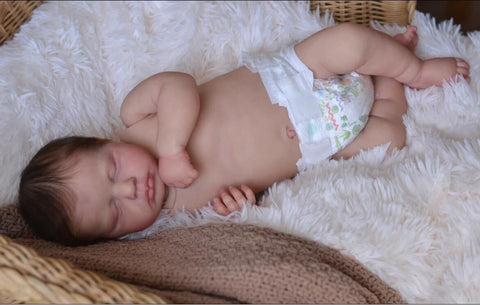49cm 19inch 3D Silicone Vinyl Baby Doll