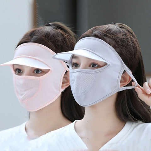 Ice Silk UV Protection Face Cap