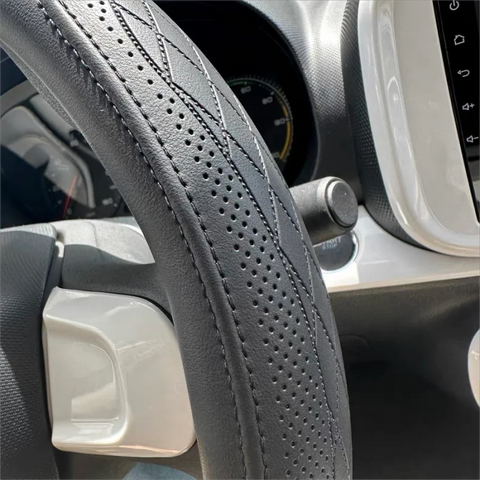 Leather Steering Wheel Cover