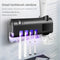 UV Disinfection Toothbrush Holder Toothpaste Dispenser